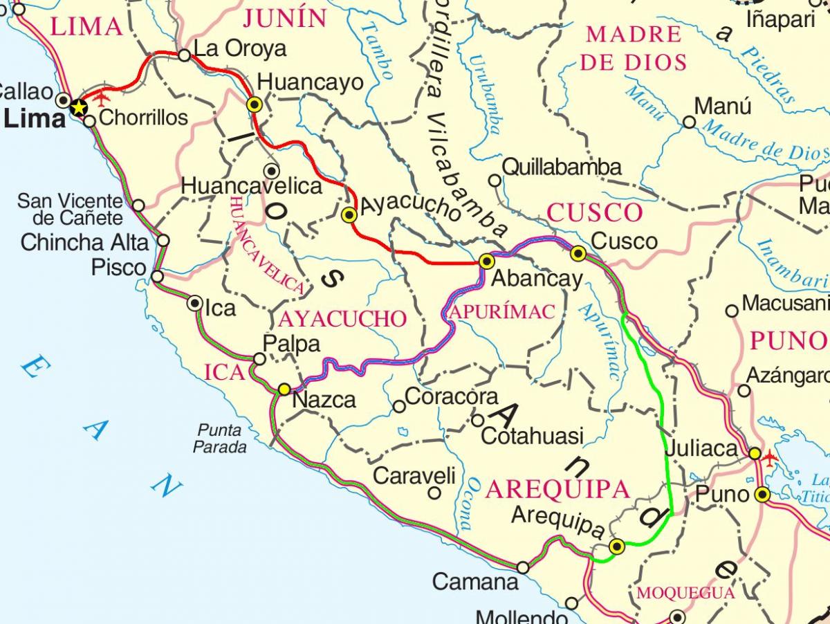 карта Куско Перу