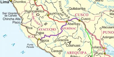 Карта Куско Перу
