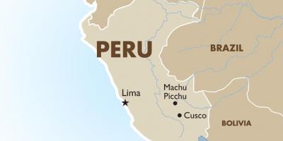 Карта Перу и суседних земаља