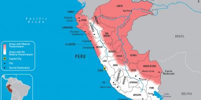 Карта Перу са маларије
