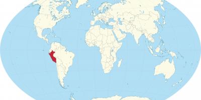 Карта света показује Перу