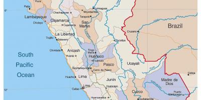 Карта детаљна мапа Перу